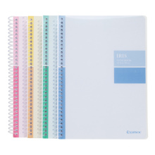 Comix Iris Notebook 50/80 Feuilles A5 Taille PP Cover Spiral Notebook
